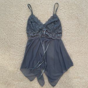 Sling Lace Blue Camisole